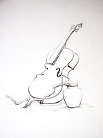 Cello. (11X14, Graphite)